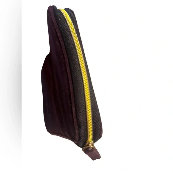 DOLCE & GABBANA INTENSE FEMALE JEWELRY TRAVEL CASE POUCH BURGUNDY VELVET - Picture 4 of 10